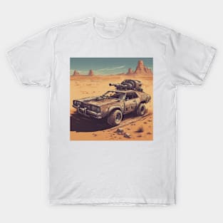 Powerful Fighter Car In Desert T-Shirt